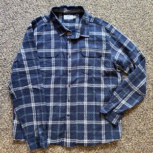 Southern Tide - Ellison Plaid Heather Overshirt - XL Like New